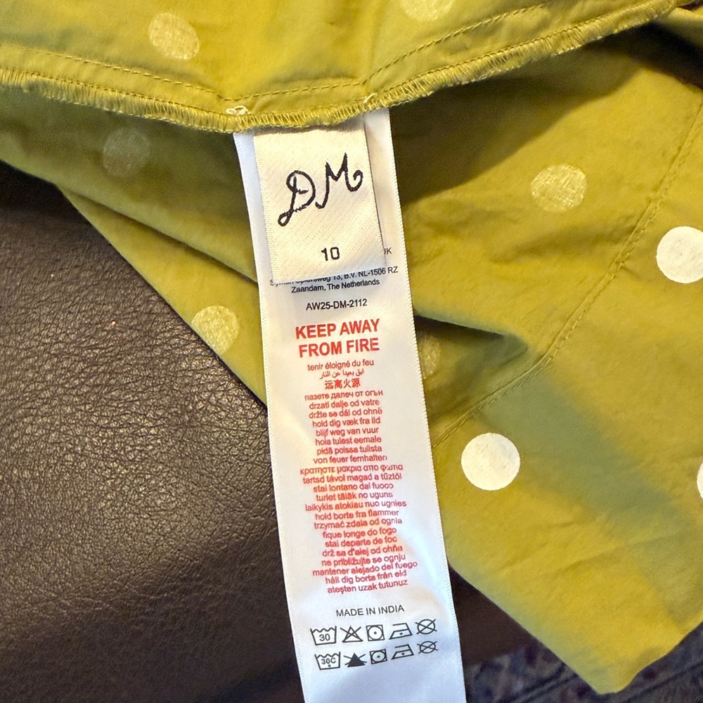 Damson Madder Green Polka Dot Midi Dress - Picture 4 of 4